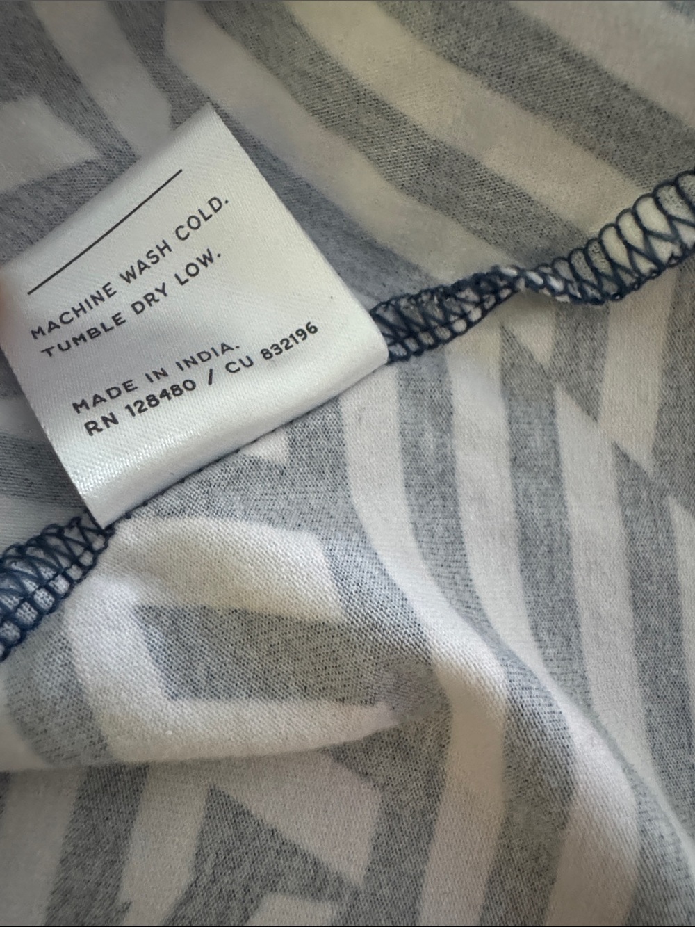 Pact Organic Cotton Fit & Flare Midi Dress Cool Mixed Stripe L Shelf Bra Pockets - Picture 7 of 8